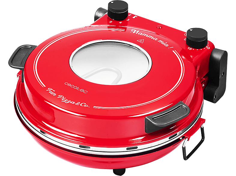 Cecotec Fun Pizza&Co Mamma Mia Vista Ventana 1200 W Doble resistencia 420°C Cerámica 5 niveles Temporizador Red