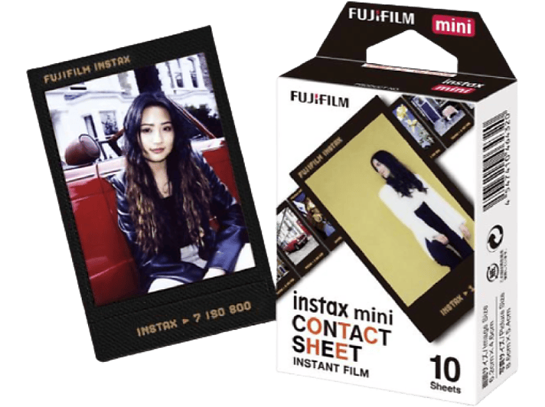 Fujifilm Instax Film Mini Contact ww1 Marco negro 10 hojas