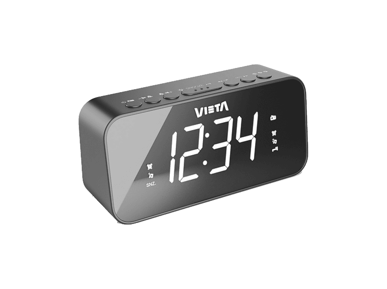 Vieta VH-AL300BK 6W FM Altavoz Incorporado Pantalla LED Cable/Pilas Negro