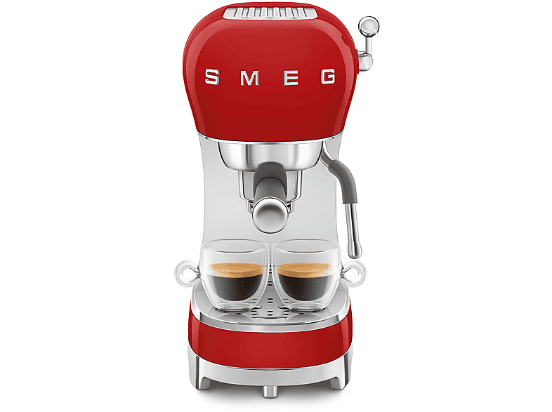 Smeg ECF02RDEU 15 bar 1350 W Compacta Rojo