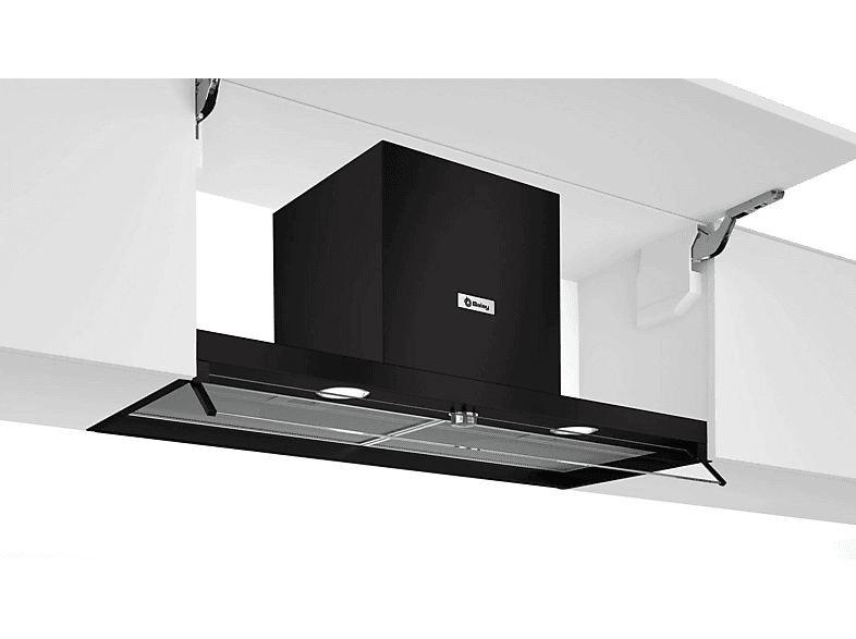 Balay 3BD896MN 3 velocidades 620 m³/h 90 cm Visera protectora Control Mecánico Cristal Negro