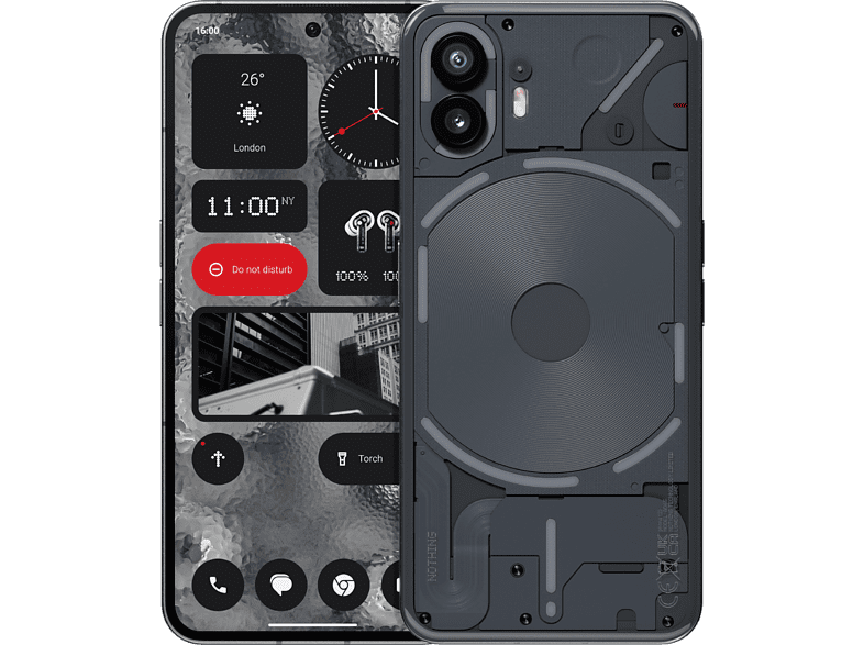 Nothing Phone (2) Gray 256 GB 12 GB RAM 6.7 Full HD+ Qualcomm Snapdragon8+ gen 1 4nm 4700 mAh Android 13