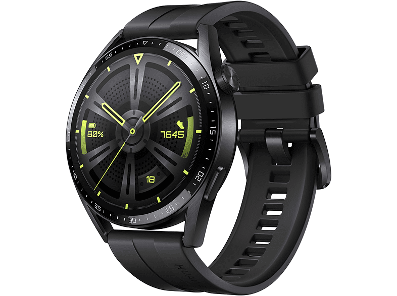 Huawei New Active Watch GT 3 46 mm 14 días Ritmo cardiaco 24h SPo2 IA+100 deportes GPS 5 Atm Negro