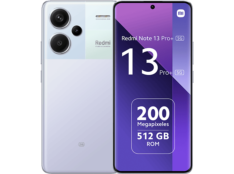Xiaomi Redmi Note 13 Pro+ 5G Aurora Purple 512 GB 12 GB RAM 6.67 AMOLED 1.5K MediaTek Dimensity 7200 5000 mAh Android