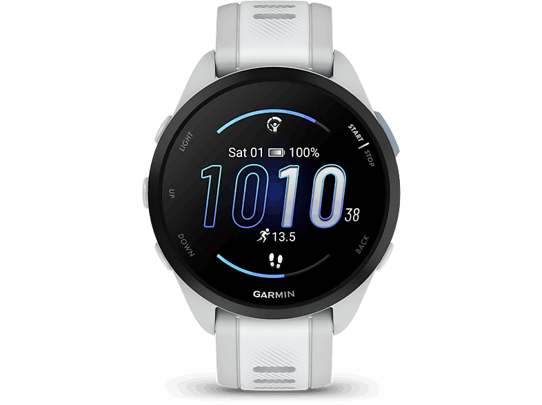 Garmin Forerunner® 165 AMOLED 1.2 Autonomía hasta 11 días +25 perfiles actividad Blanco