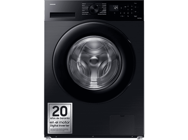 Samsung WW90CGC04DABEC 9kg 1400 rpm EcoBubble™ Función WiFi con SmartThings Negro