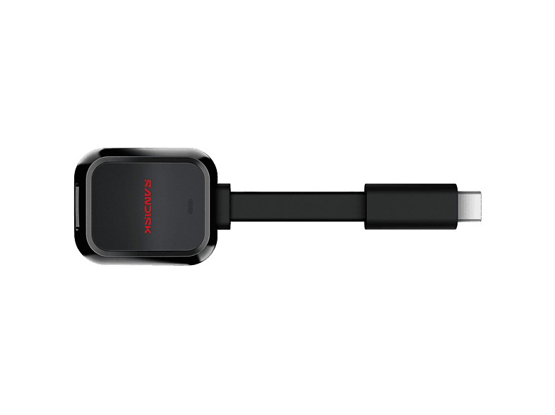 SANDISK QuickFlow microSD con USB-C Compatible UHS-I y UHS-II Transfiere vídeos 5.3K y 4K UHD Negro