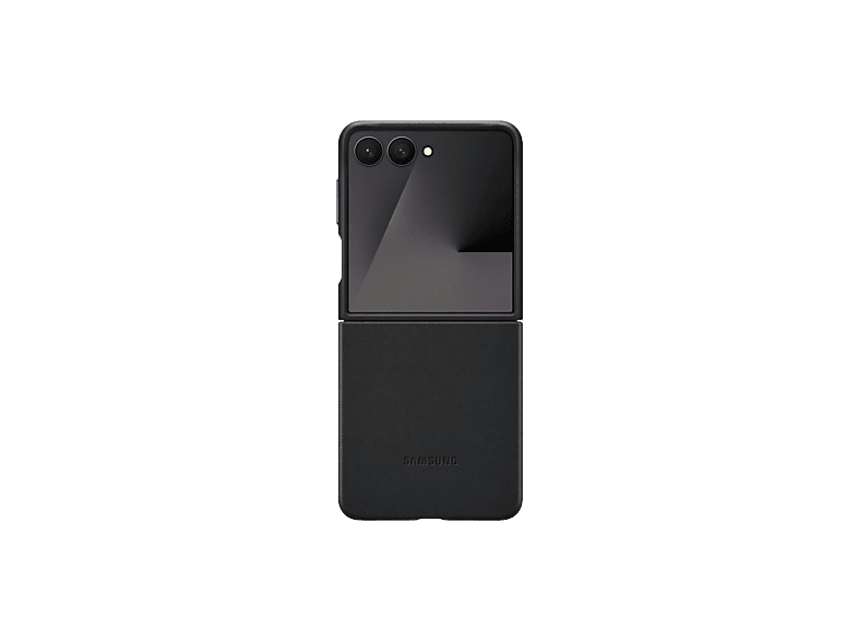 Samsung Para Samsung Galaxy Z Flip7 Cuero Vegano Negro