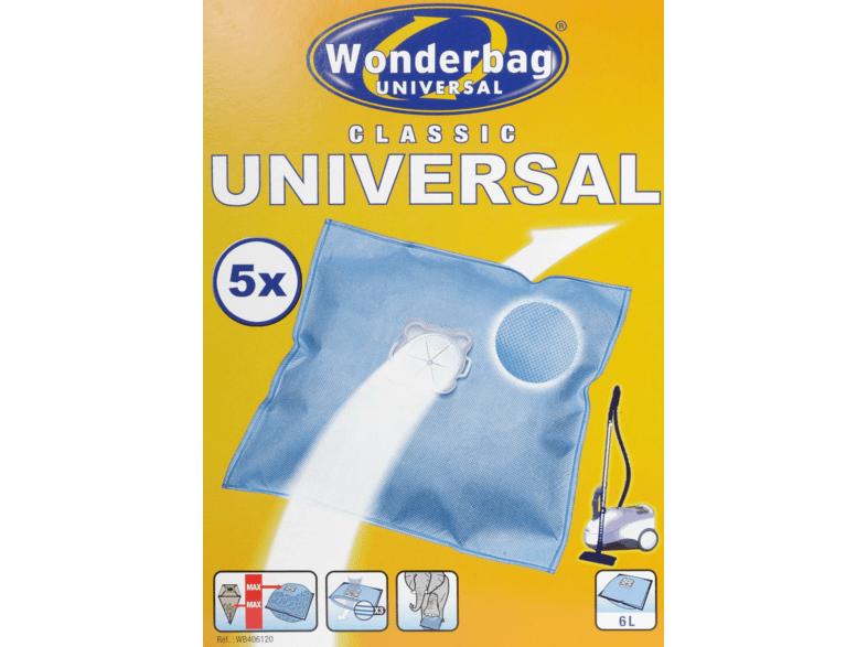 Rowenta WB4061 WONDERBAG CLASSIC 5 unidades Microfibra