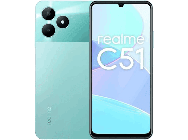 realme C51 Verde 256GB 6GB RAM 6.74 HD 90Hz Unisoc Tiger T61 Carga rápida 33W Android