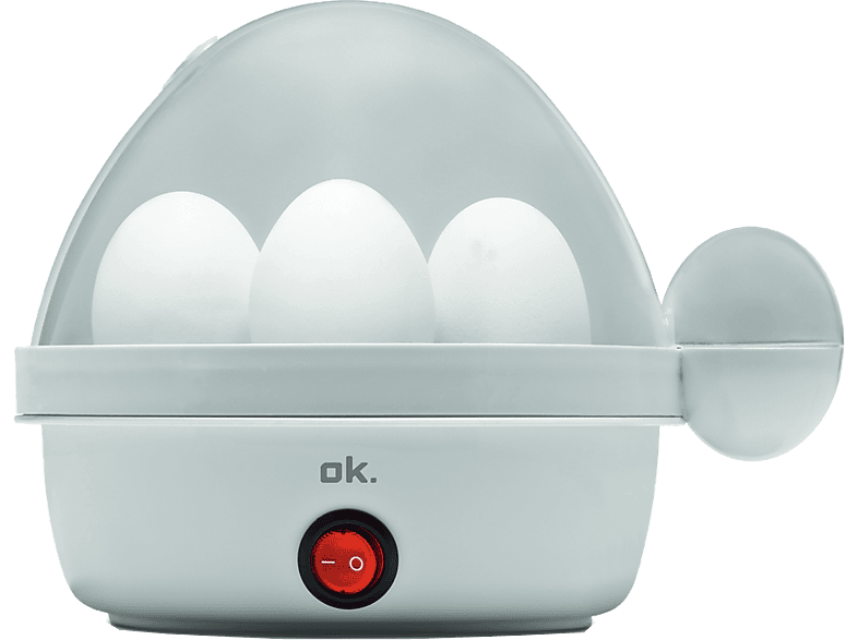 OK OEB 102W Cuece hasta 7 huevos Señal de fin audible Tapa transparente