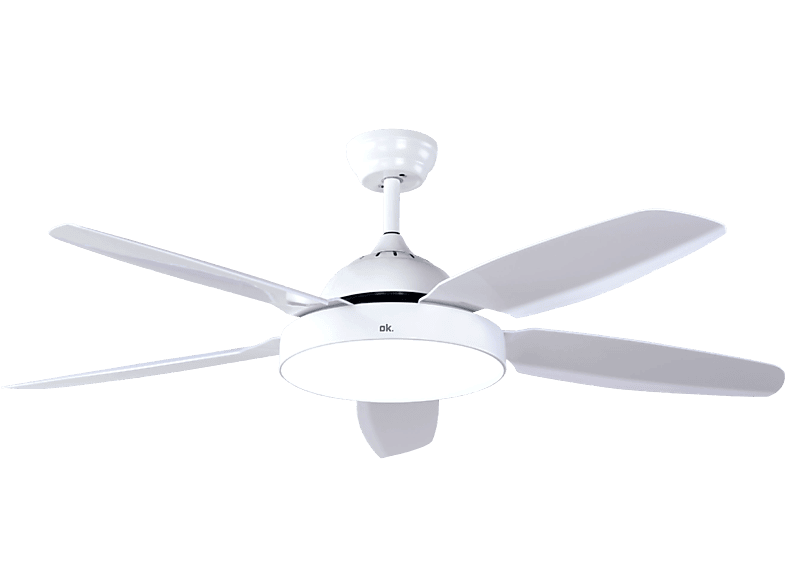 OK OCF 130324 ES 65 W 6 velocidades Mando adistancia Blanco