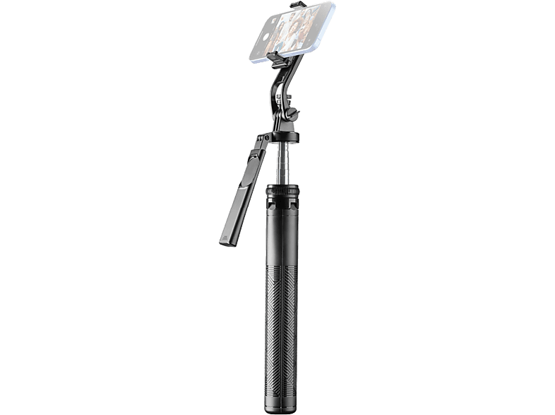 CellularLine SELFIE STICK MAX Multifuncional Rotación 360º Extensible 180 cm Bluetooth y control remoto Negro