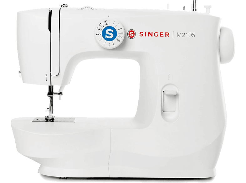 Singer M2105 8 puntadas Ojal en 4 pasos Brazo libre Luz LED Blanco
