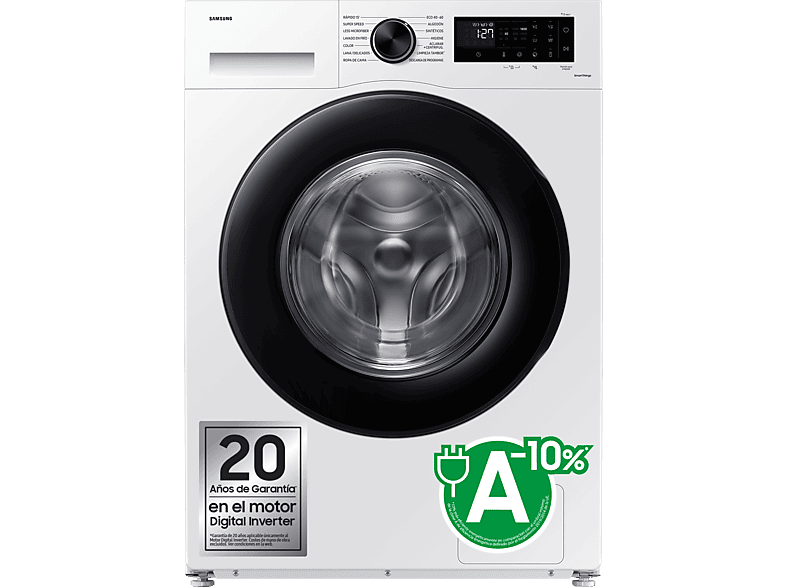 Samsung WW11DG5B25AEEC 11 kg 1400 rpm 14 programas AI EcoBubble™ SmartThings™ Blanco