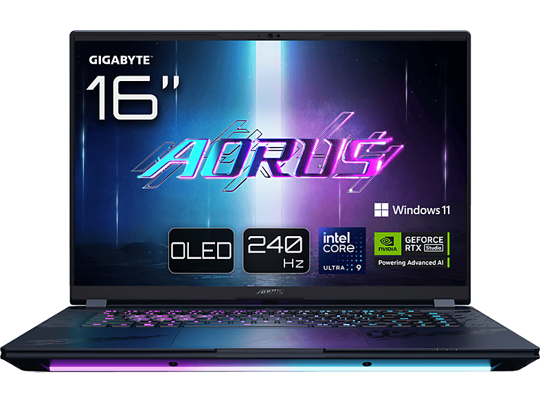 Gigabyte AORUS MASTER 16 BYHC5ESE64SP 16 WQXGA Intel® Core™ i7-13650HX 32GB RAM 1TB SSD GeForce RTX™ 5080 Windows 11 Pro