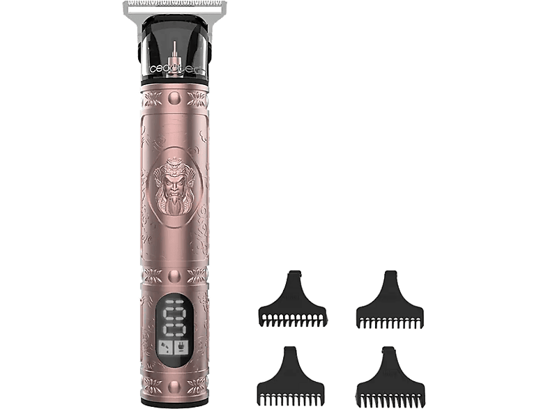 Cecotec Bamba PrecisionCare Warrior 120 min Autonomía Motor potente y silencios Pantalla LCD Rosa Gold