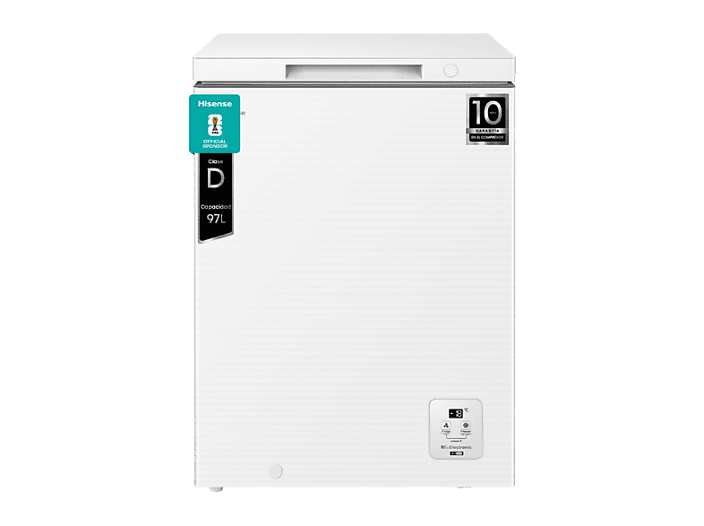 Hisense FT100N1AWDL 97 l 85.8 cm Congelador Convertible Goma Antibacerias Blanco