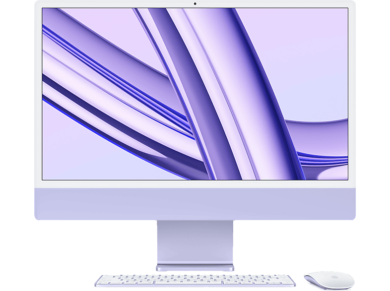 Apple iMac (2023) Z19PBASE 24 Retina 4.5K Chip M3 CPU de 8 núcleos GPU de 10 núcleos 24GB de RAM 2TB de SSD Púrpura