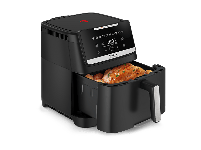Moulinex Easy Fry Silence EZ8428 7L Tecnología silenciosa Compacta Panel frontal desmontable Hasta 8 personas 10 programas