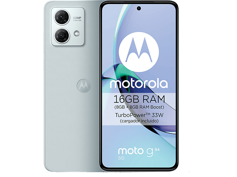 Motorola G84 Azul 256 GB 8 GB RAM 6.5  pOLED display Qualcomm® Snapdragon™ 695 5G 5000 mAh
