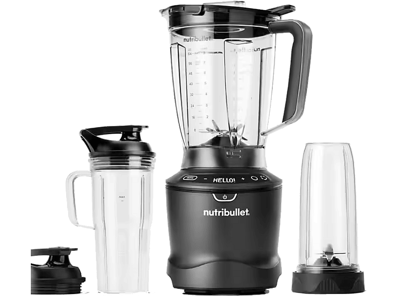 nutribullet SmartSense 1500 Combo 1500 W Jarra de 1.89 l Vaso de 946 ml Gris oscuro