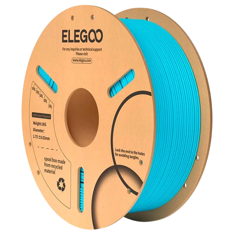 ELEGOO PLA Azul Cielo para Impresoras 3D FDM Filamento 1.75mm Bobina de 1kg