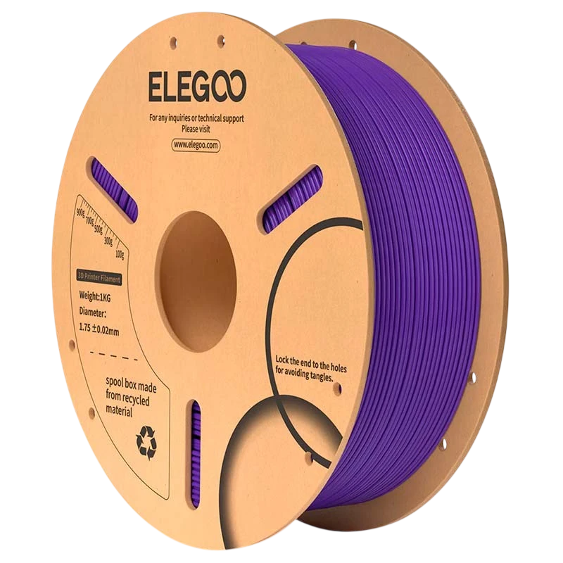 ELEGOO PLA Morado para Impresoras 3D FDM Filamento 1.75mm Bobina de 1kg