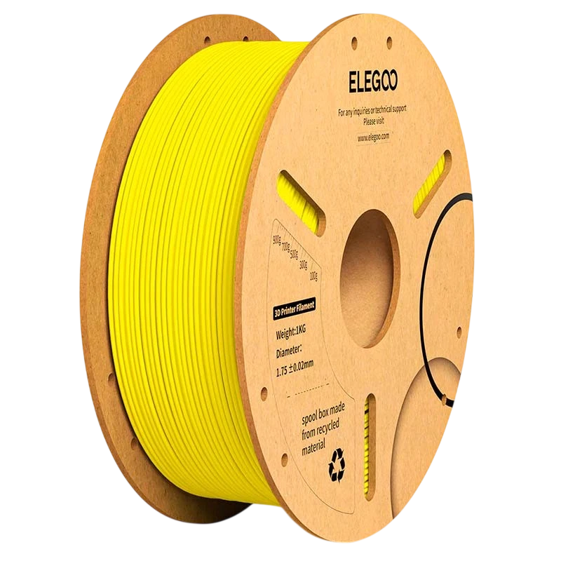 ELEGOO PLA Plus Amarillo para Impresoras 3D FDM Filamento 1.75mm Bobina de 1kg
