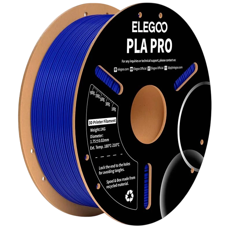 ELEGOO PLA PRO Azul para Impresoras 3D FDM Filamento 1.75mm Bobina de 1kg