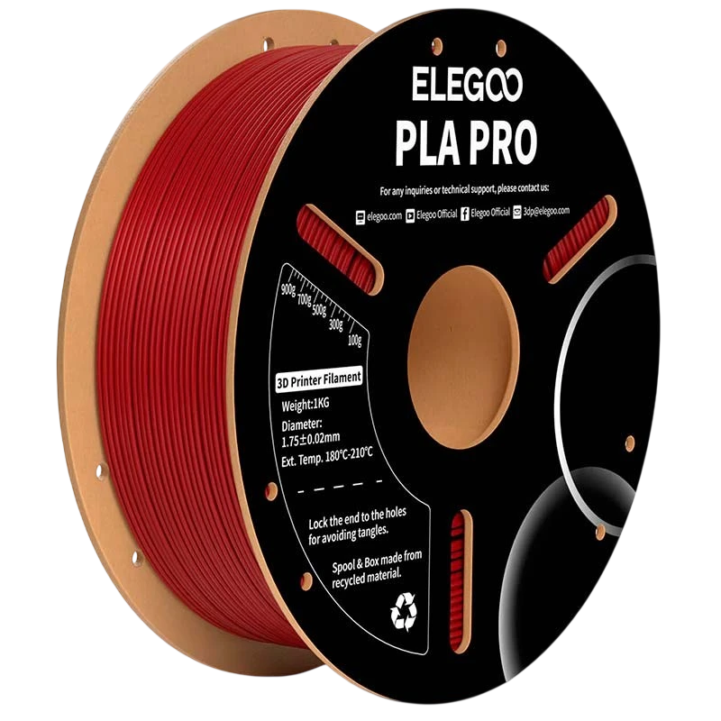 ELEGOO PLA PRO Granate para Impresoras 3D FDM Filamento 1.75mm Bobina de 1kg