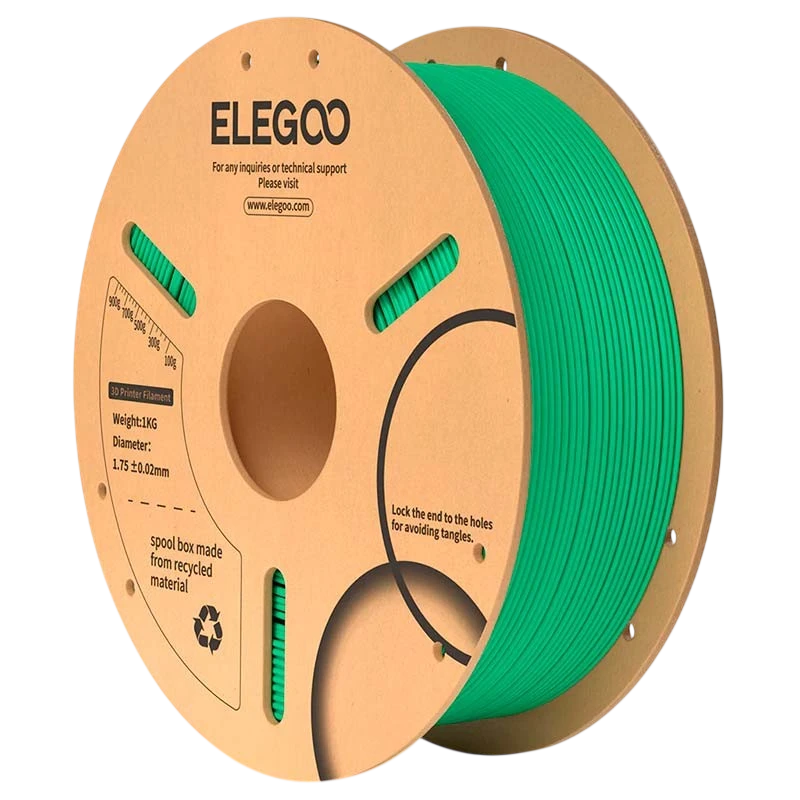 ELEGOO PLA Verde Mar para Impresoras 3D FDM Filamento 1.75mm Bobina de 1kg