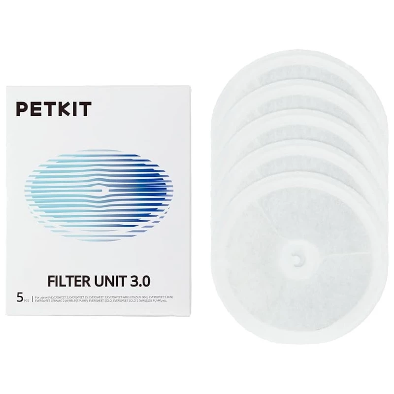 Filtros para Bebederos Automáticos Petkit Filter Unit 3.0 Kit 5 Unidades