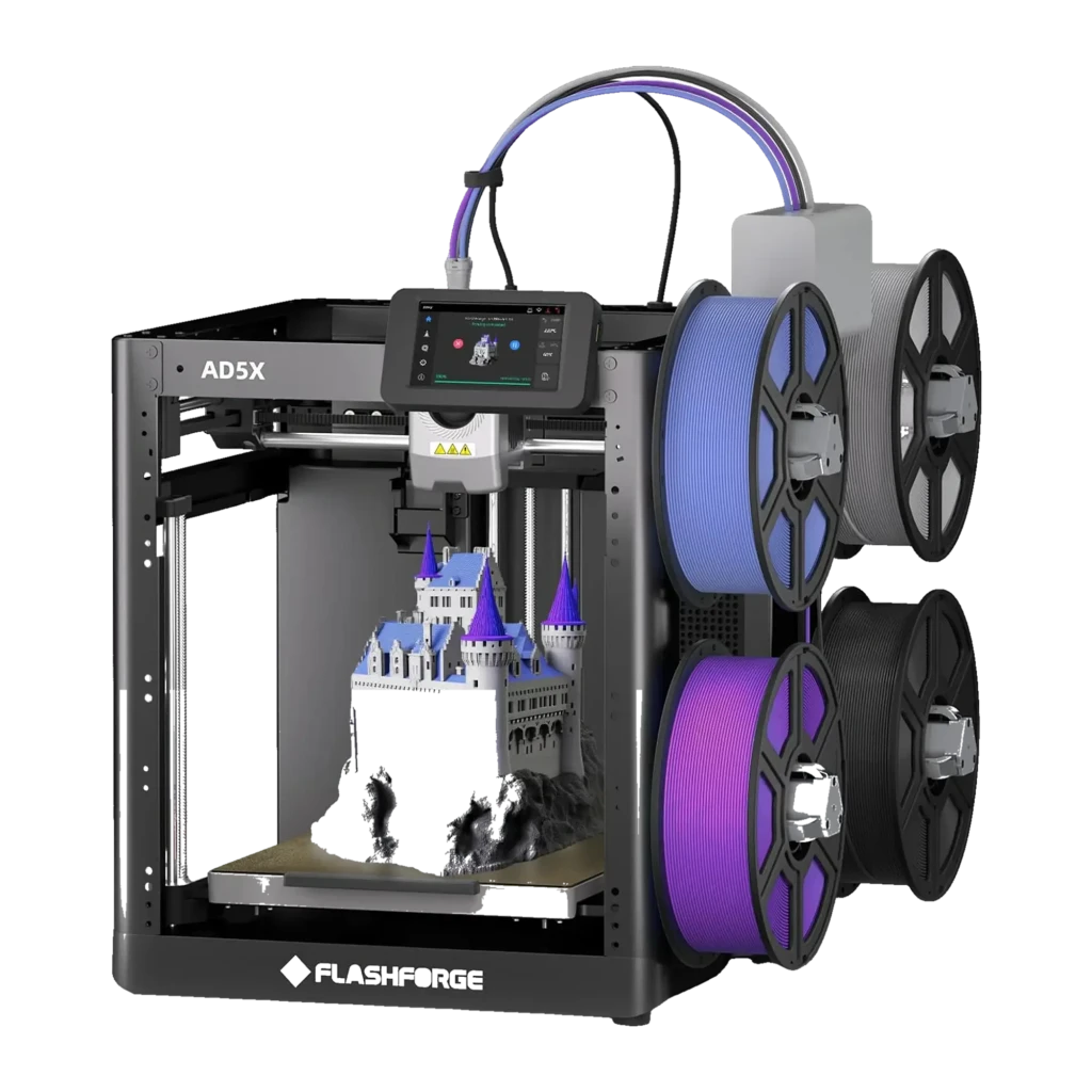 Flashforge Adventurer 5X (AD5X) IFS integrado 4 colores FDM 600mm/s Impresora 3D