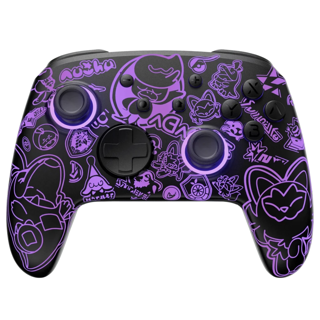Mando inalámbrico FUNLAB Firefly Pro Edición Scarlet & Violet RGB