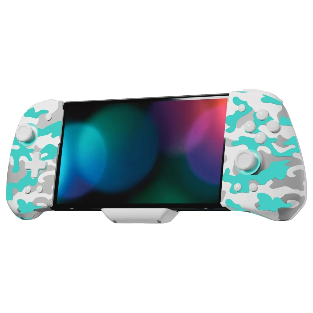Mando FUNLAB Luminpad Wireless Gripcon Inalámbrico Camuflaje Blanco para Switch/Switch OLED