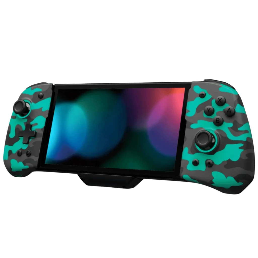 Mando FUNLAB Luminpad Wireless Gripcon Inalámbrico Camuflaje Negro para Switch/Switch OLED