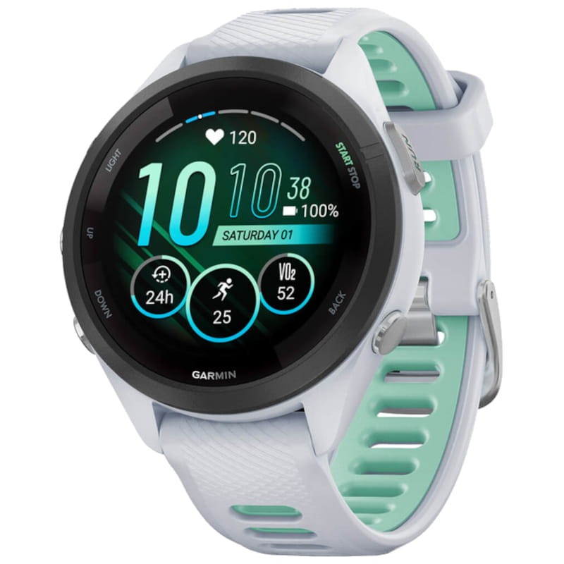 Garmin Forerunner 265S GPS Blanco/Verde 42mm Reloj inteligente