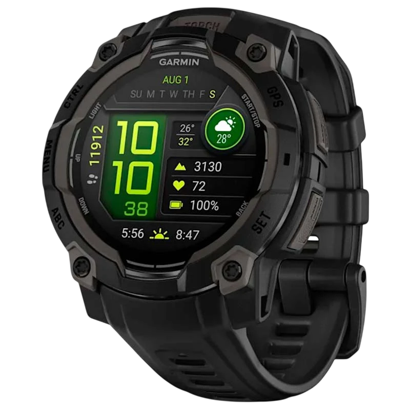Garmin Instinct 3 AMOLED 45mm Negro con Correa Negra Reloj Inteligente con GPS
