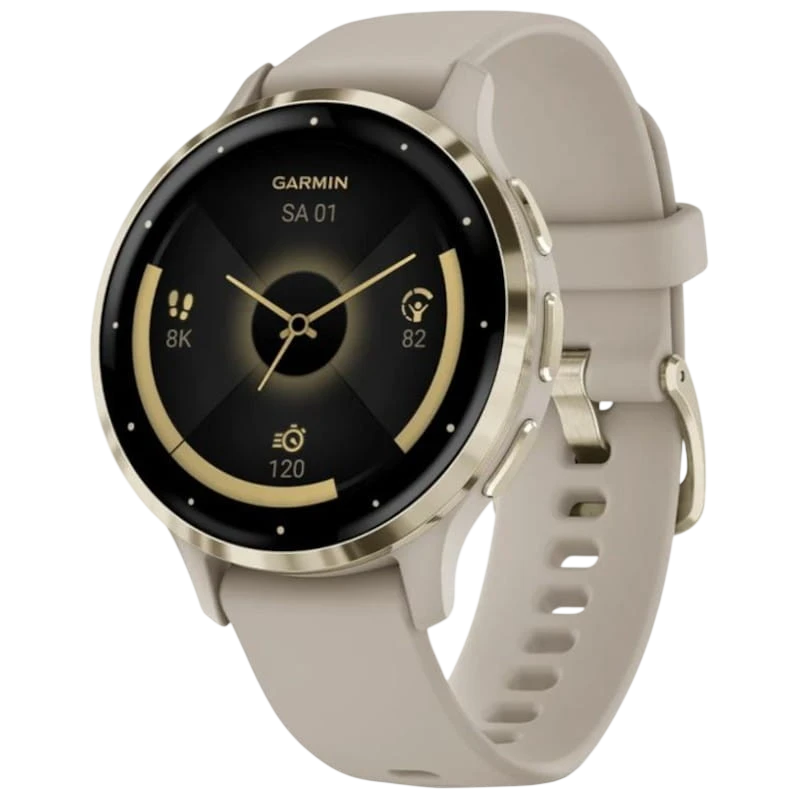 Garmin Venu 3S Beige Dorado Reloj inteligente