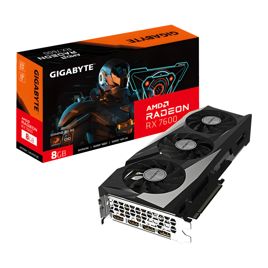 Tarjeta gráfica Gigabyte Radeon RX 7600 Gaming OC 8GB GDDR6