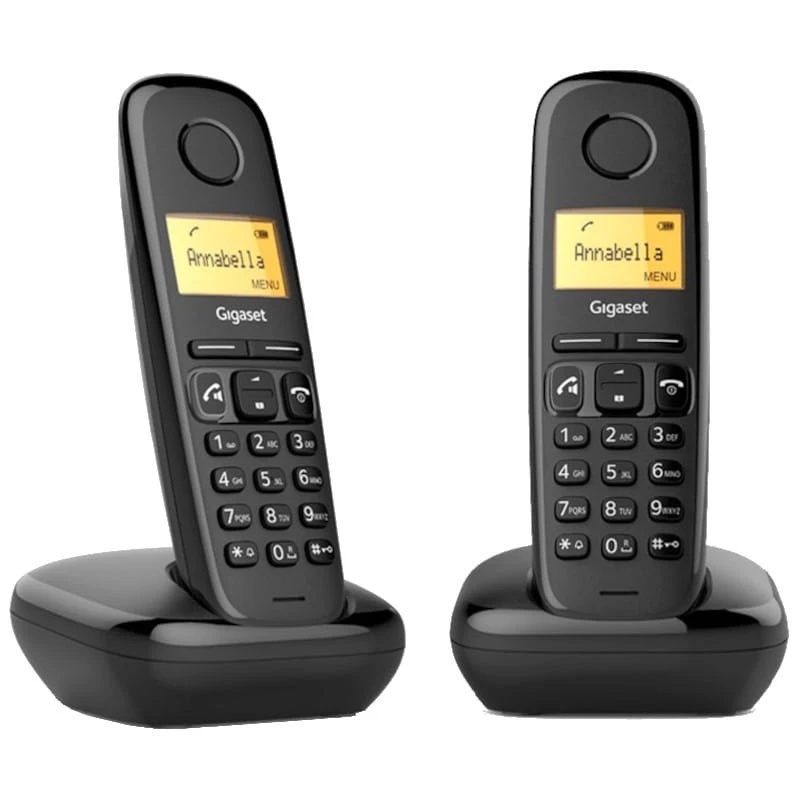 Gigaset A270 Duo Teléfono DECT/analógico Negro Teléfono
