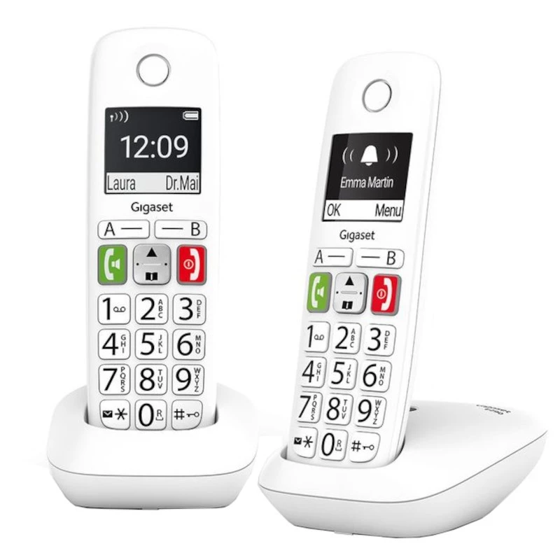 Gigaset E290 Duo Teléfono DECT/analógico Blanco Teléfono