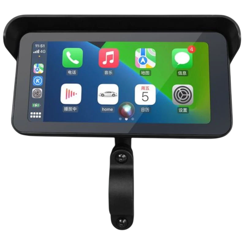 Kit GoFuture F91- Sistema multimedia y de grabación para motos con GPS CarPlay/Android Auto