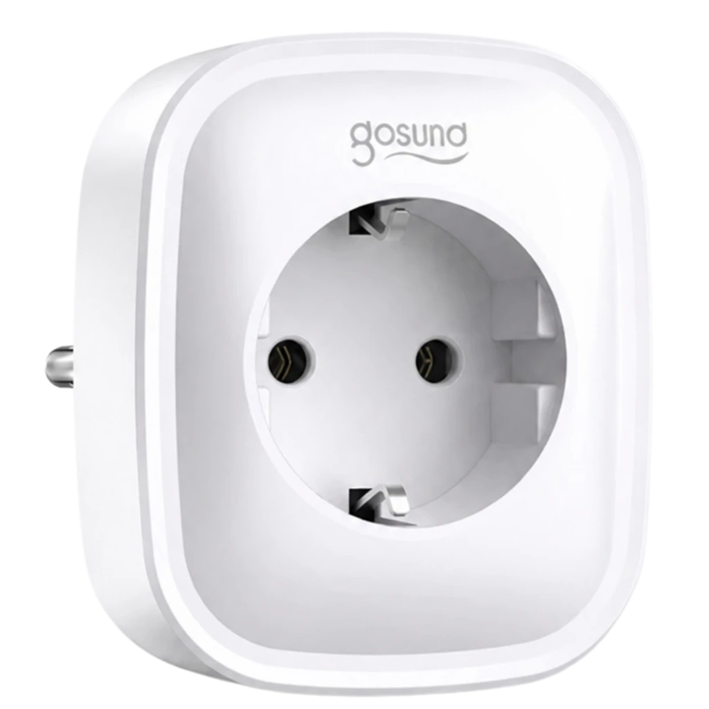 Gosund SP112-M Enchufe Inteligente WiFi con Medición de Consumo Compatible Alexa y Google Blanco