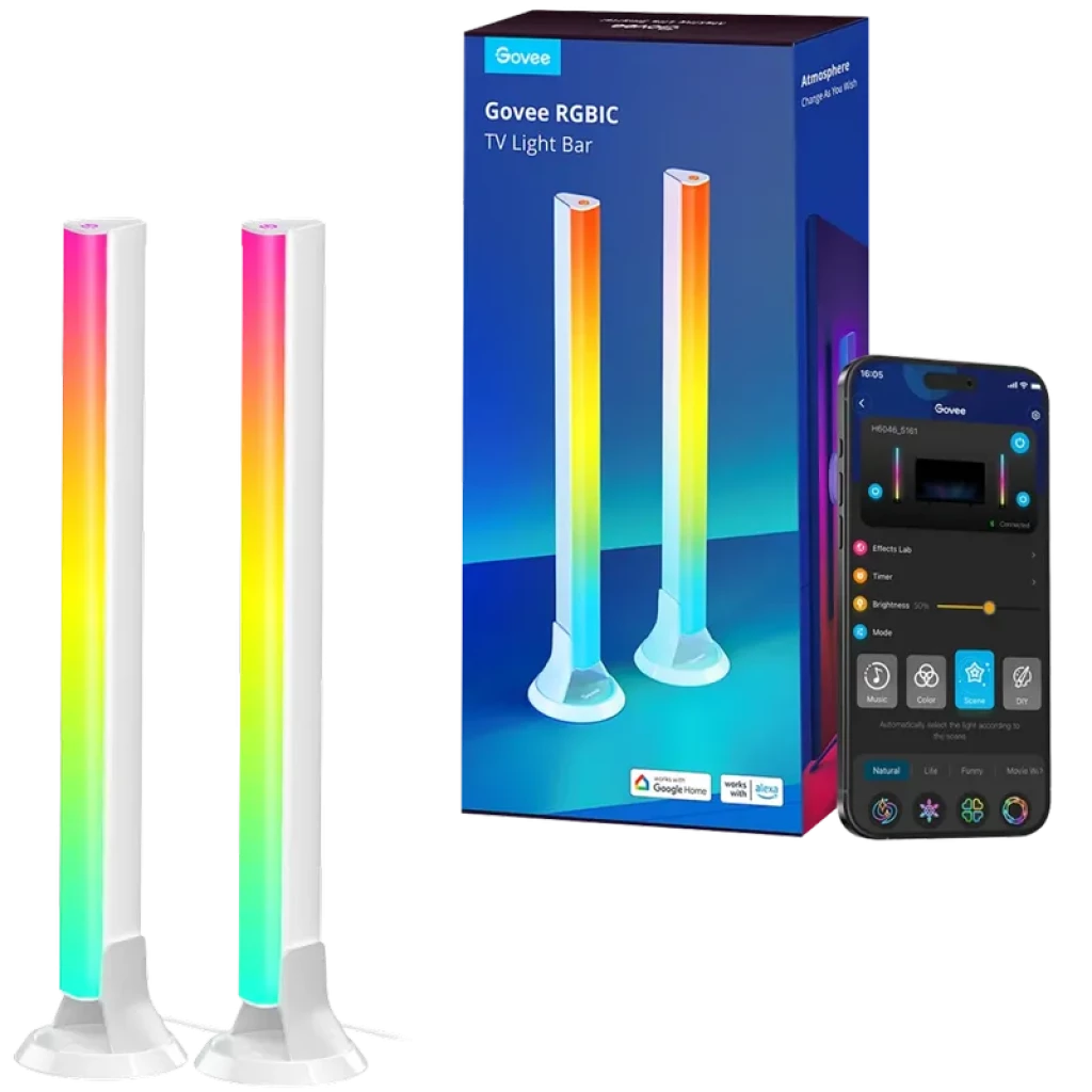 Govee RGBIC TV Light Bars para TVs de 45'-70' H6046 Iluminación LED Inteligente WiFi