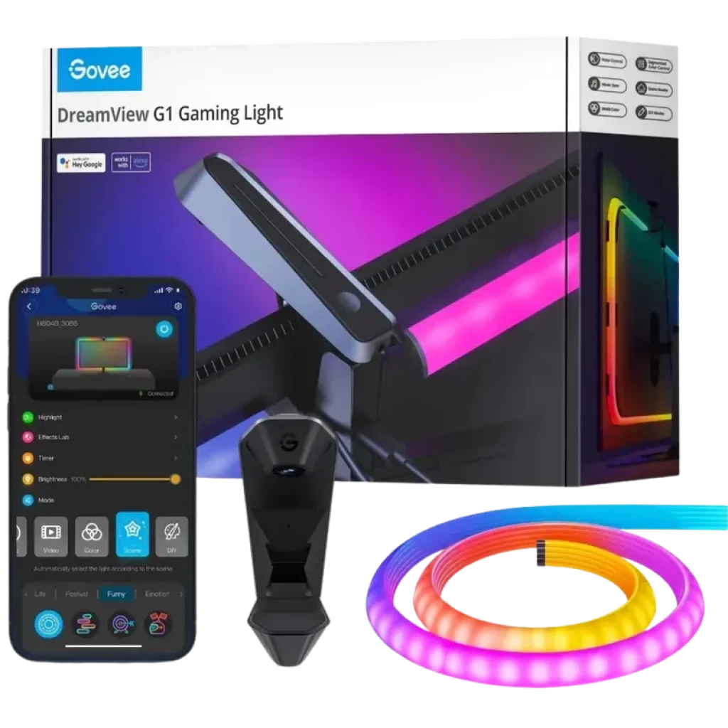 Govee H604B Dreamview G1 Retroiluminación LED RGBIC para Monitor 24–32'