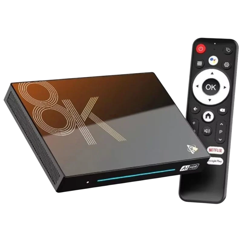 H96 MAX M9S 8K RK3576 4GB/32GB Wifi 6 Android 14 Negro Android TV