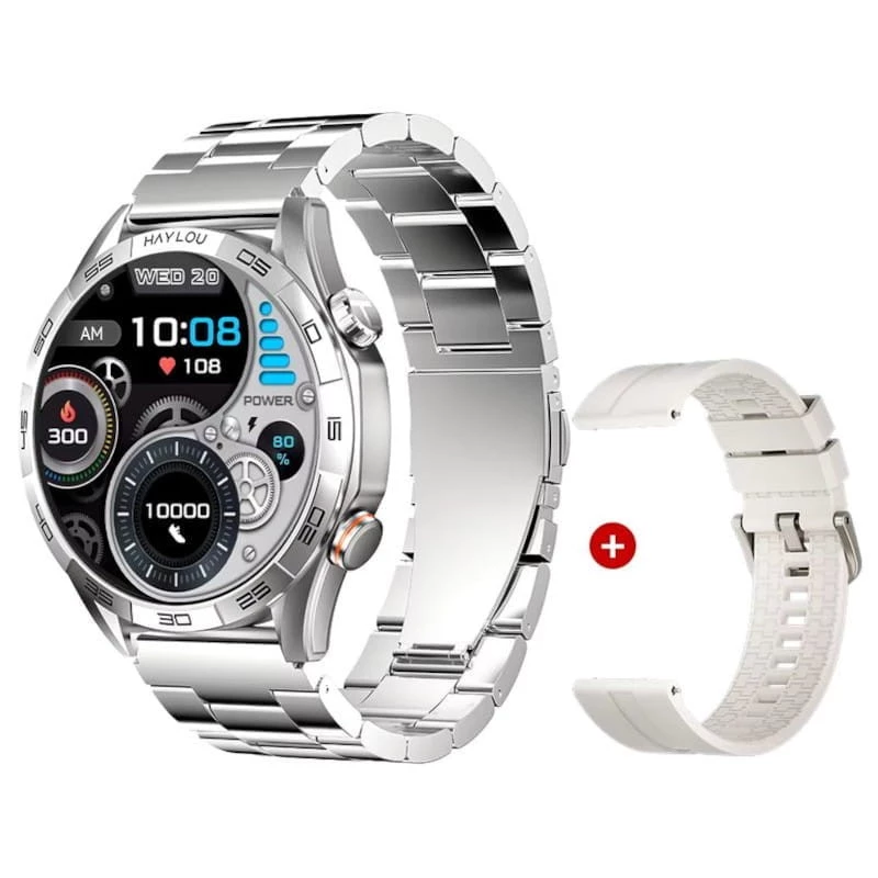 Haylou Solar 5 Plata Pack 2 Correas Reloj Inteligente