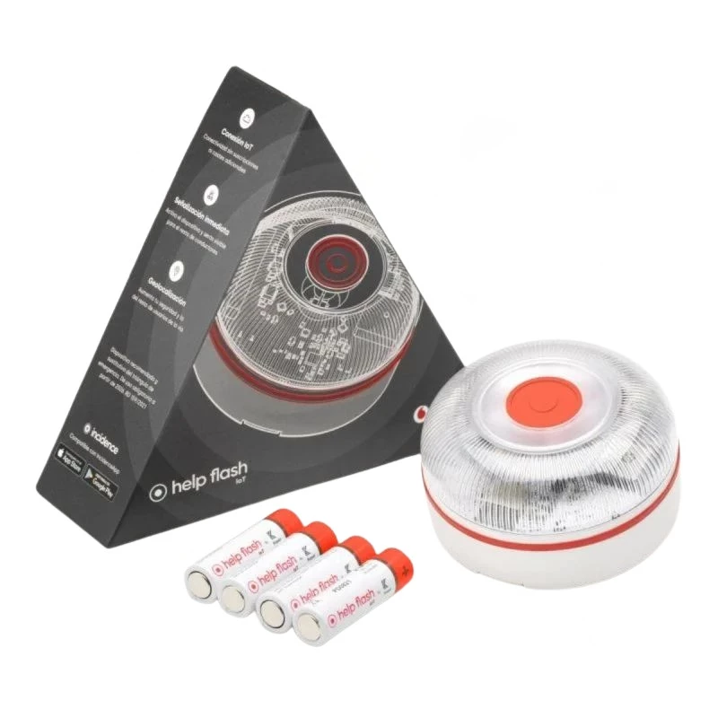 Help Flash IOT Plus 150 candelas Homologada por DGT 3.0 Geolocalizable Blanco Baliza de emergencia